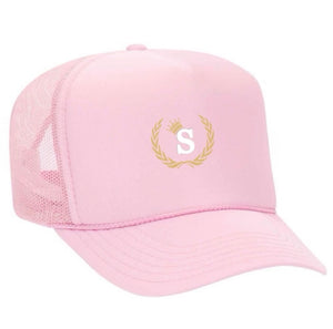 Light Pink S Logo Trucker Hat