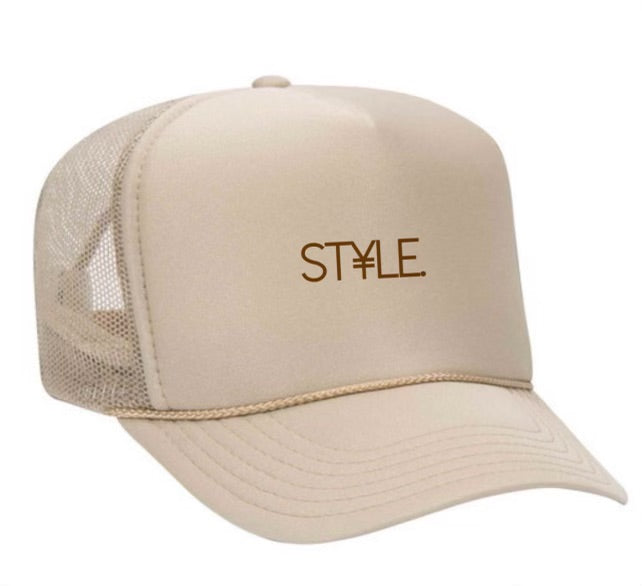 Tan & Brown ST¥LE. hat