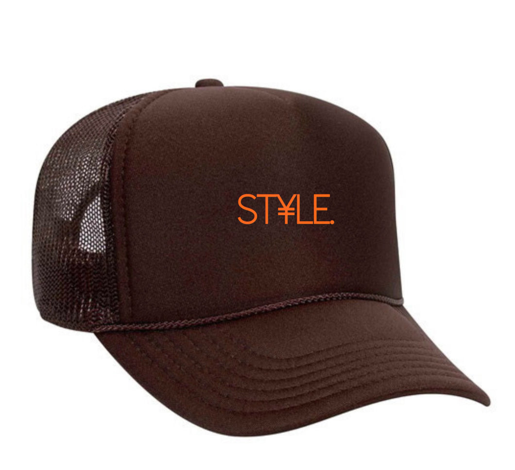 Brown & Orange ST¥LE. hat