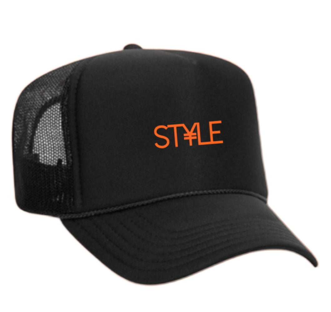 Black & Orange ST¥LE. Hat