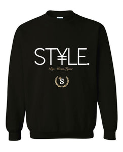 Black ST¥LE. Crew Neck