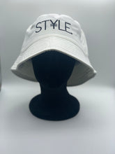 Load image into Gallery viewer, White ST¥LE. Bucket Hat
