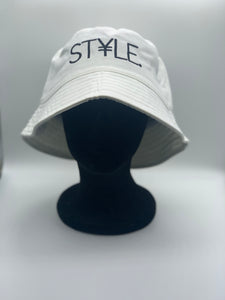 White ST¥LE. Bucket Hat