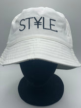 Load image into Gallery viewer, White ST¥LE. Bucket Hat
