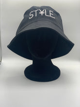 Load image into Gallery viewer, Black ST¥LE. Bucket Hat
