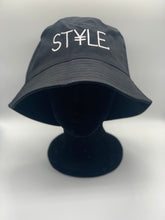 Load image into Gallery viewer, Black ST¥LE. Bucket Hat
