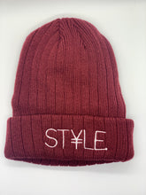 Load image into Gallery viewer, Burgundy ST¥Le. Beanie
