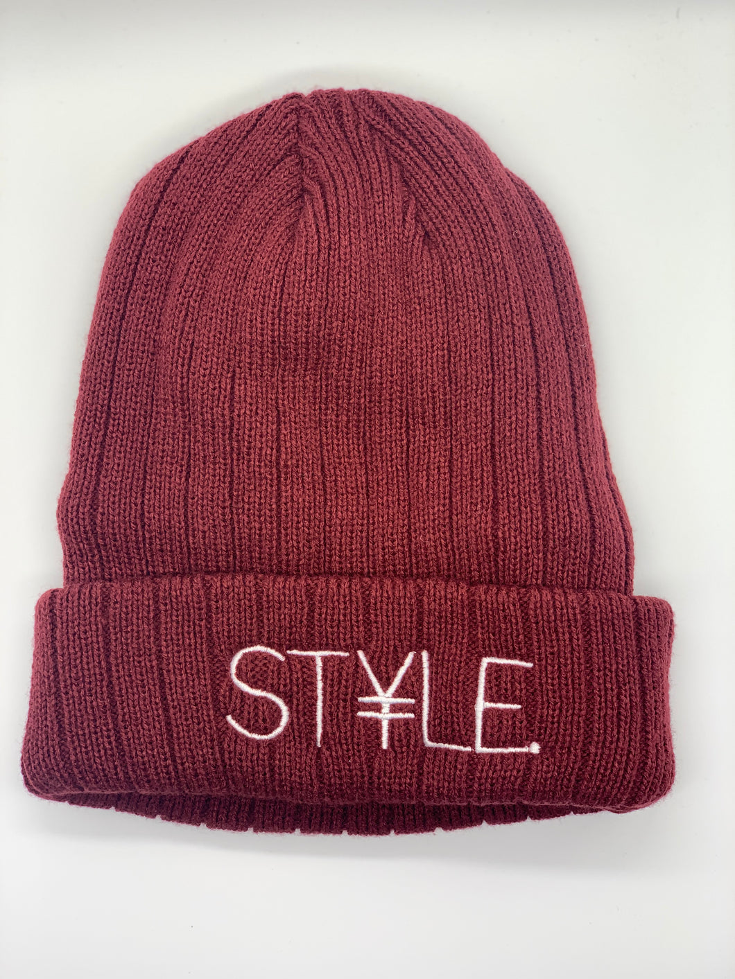 Burgundy ST¥Le. Beanie