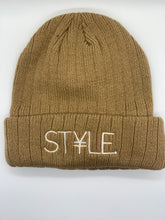 Load image into Gallery viewer, Tan ST¥LE. Beanie
