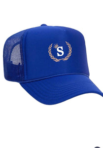 Blue S Logo Trucker Hat