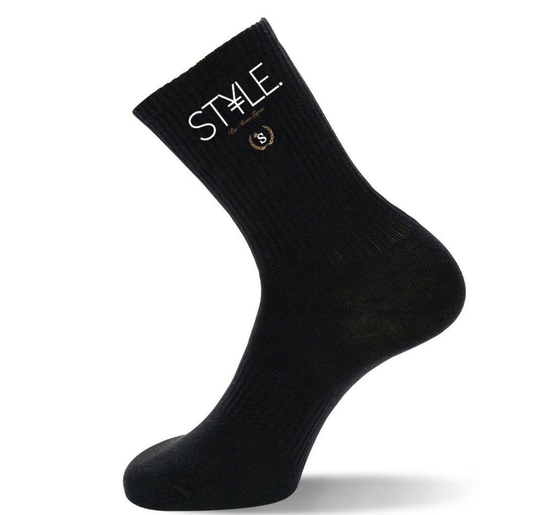 Black ST¥LE. Label Socks