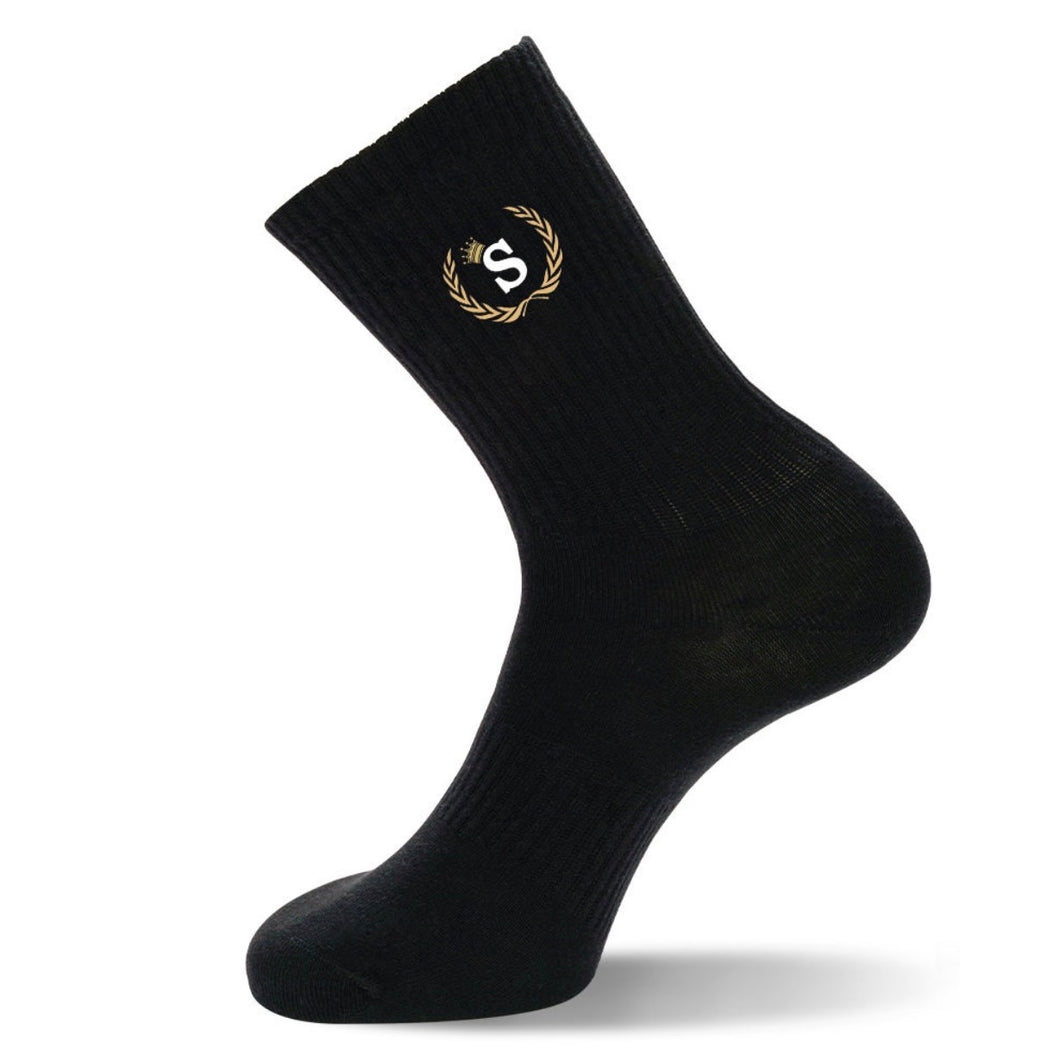 Black ST¥LE. Logo Socks